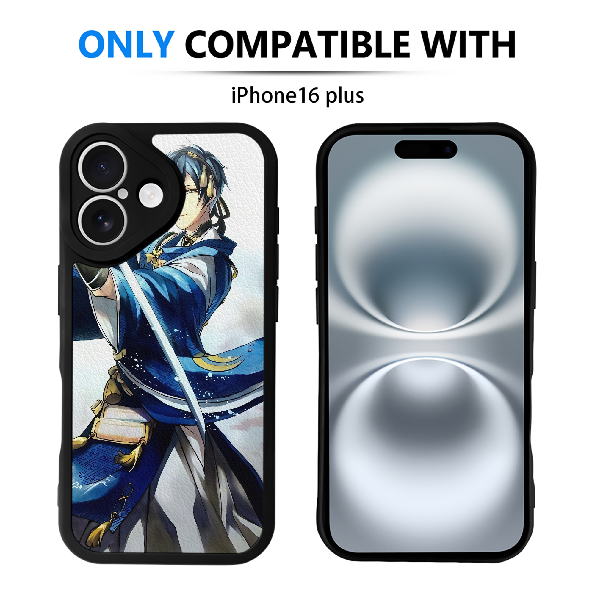 （画像用） 刀剣乱舞 Touken Ranbu 【iPhone 16シリーズ対応】シリコンスマホケース（レザー調） 材質：シリコン